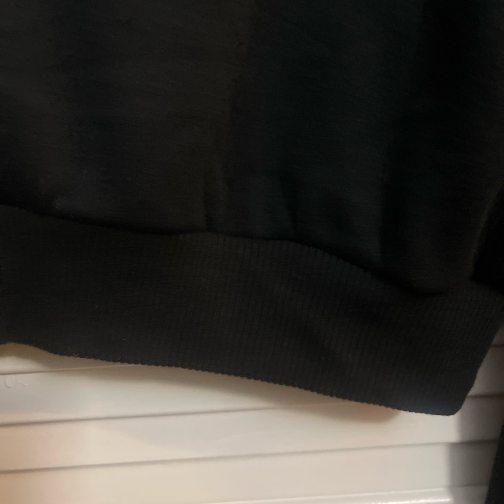 Victoria's Secret Black Quarter-Zip crop sweatshirt NWT - Picture 7 of 7